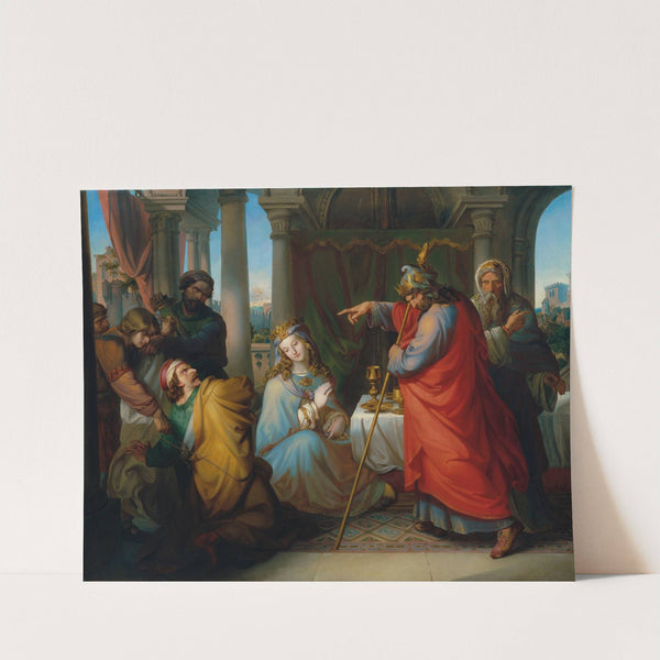 König Ahasver verurteilt Haman zum Tode (1835) by Anton Petter