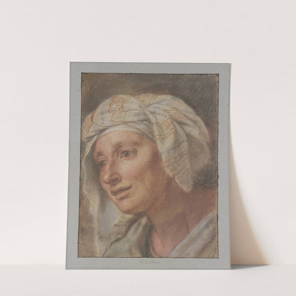 Königin mit Kopftuch aus den 'Königinnen zu Füßen Alexanders des Großen' by Charles Le Brun