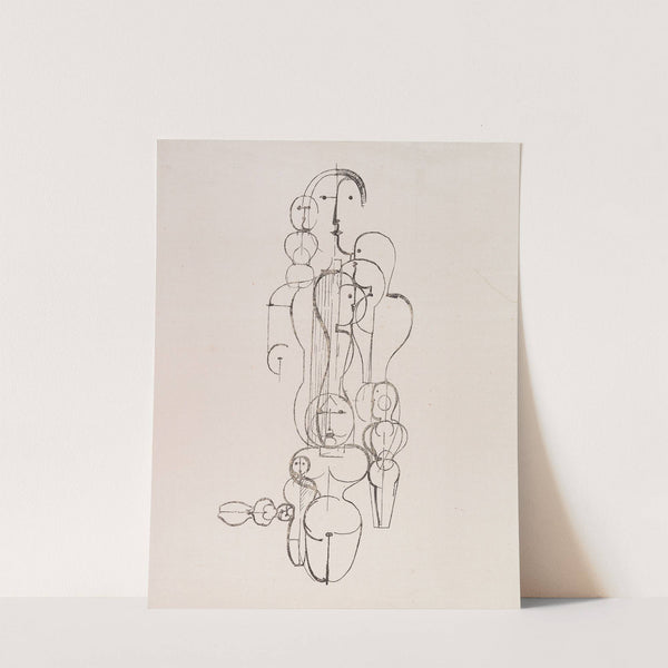 Konzentrische Gruppe (Figurenplan K1) by Oskar Schlemmer