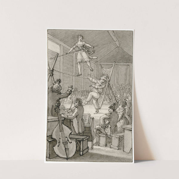 Koorddanseres: 'Barend klapte met eene ongeloofelijke..' by Reinier Vinkeles