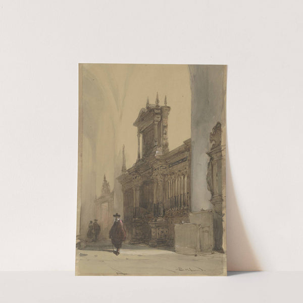 Koorhek van de Nieuwe Kerk, Delft by Johannes Bosboom