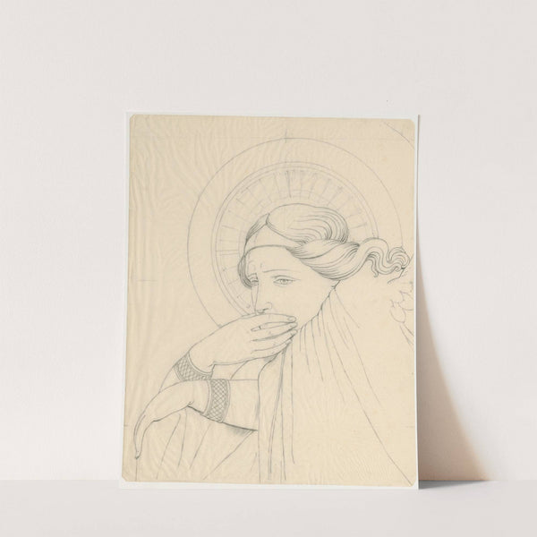 Kop v. engel uit ‘Laatste Oordeel’ by David Humbert de Superville