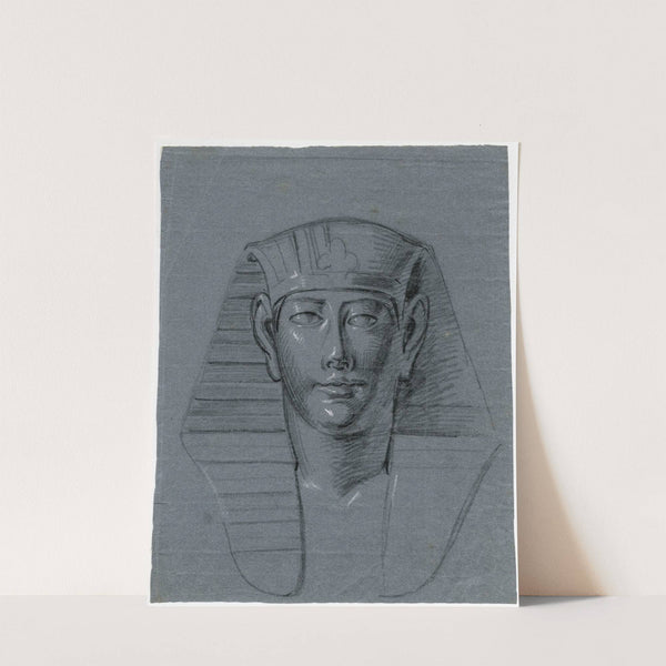 Kop van een Egyptisch beeld by David Humbert de Superville