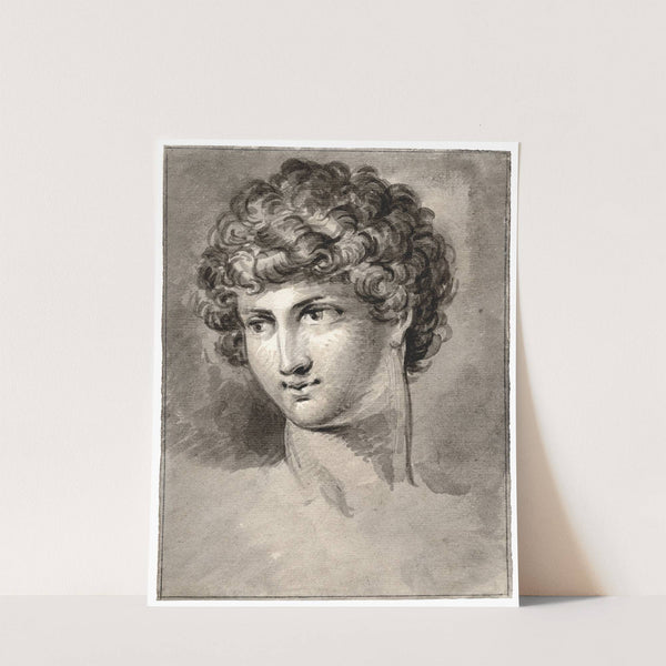 Kop van een jongeling, driekwart by David Humbert de Superville