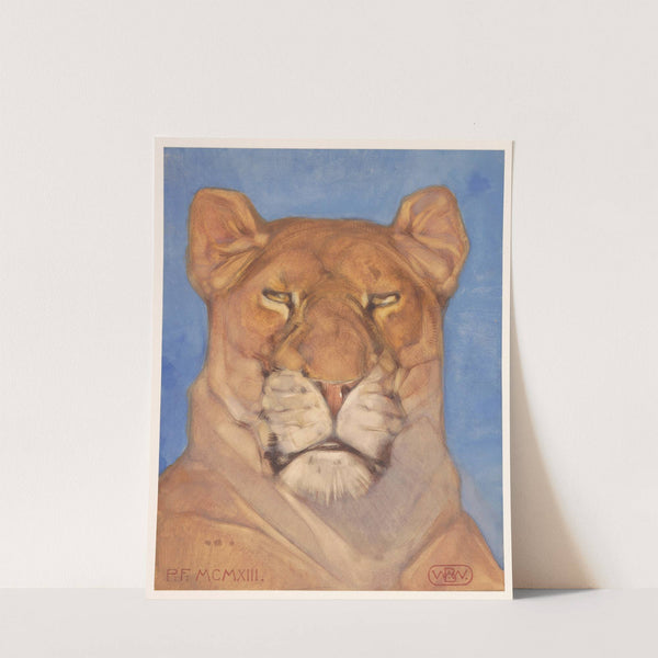 Kop van een leeuwin (1866) by Bernard Willem Wierink