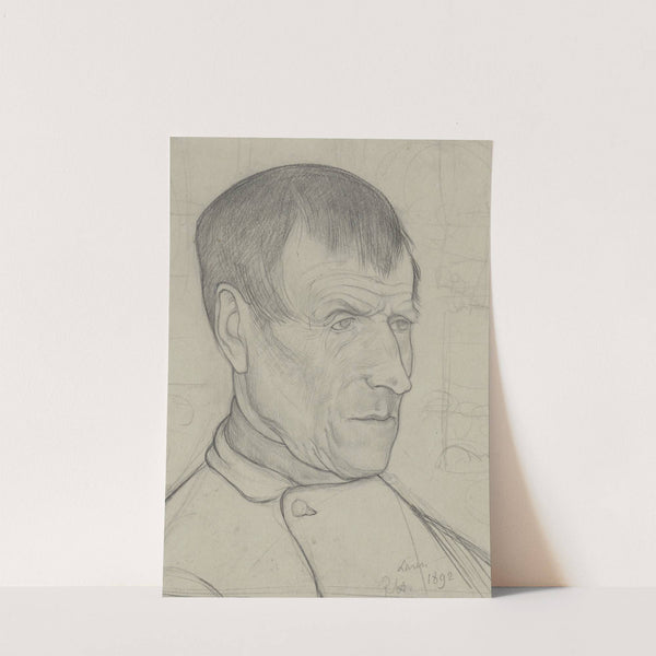 Kop van een man uit Laren by Richard Nicolaüs Roland Holst