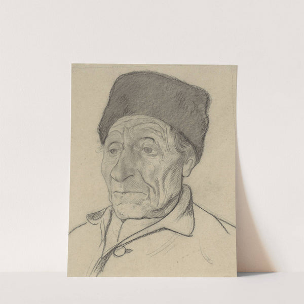 Kop van een oude man met een muts by Richard Nicolaüs Roland Holst