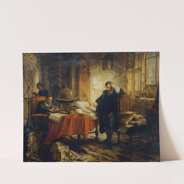 Kopernikus, die Bahnen der Gestirne aufzeichnend by Eduard Ender