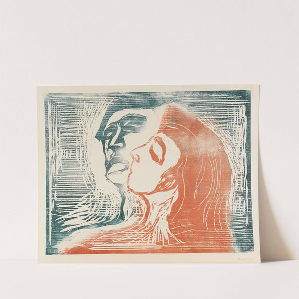 Kopf bei Kopf (Mann und Weib sich küssend) (1905) by Edvard Munch