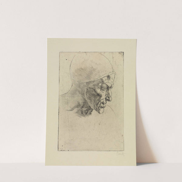 Kopf der Cumäischen Sibylle von der Sixtinischen Kapelle, Rom by Friedrich Barth