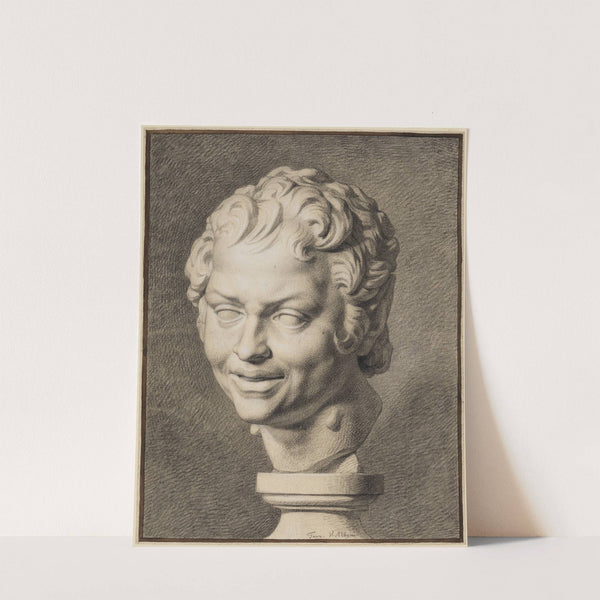 Kopf des jungen Faun aus der Villa Albani zu Rom by Philipp Jakob Becker