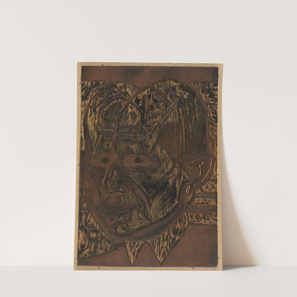 Kopf Dr. Bauer, Zeichnungsstock (1933) by Ernst Ludwig Kirchner