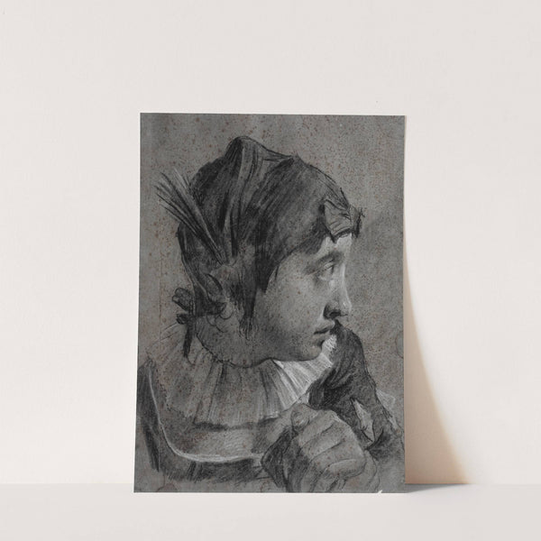 Kopf eines jungen Mädchens by Giovanni Battista Piazzetta