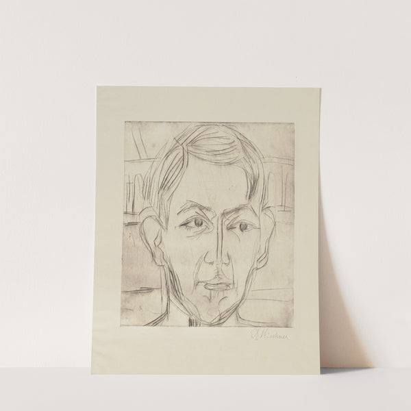 Kopf eines jungen Mannes (Dr. Hans Bütow) (1925) by Ernst Ludwig Kirchner