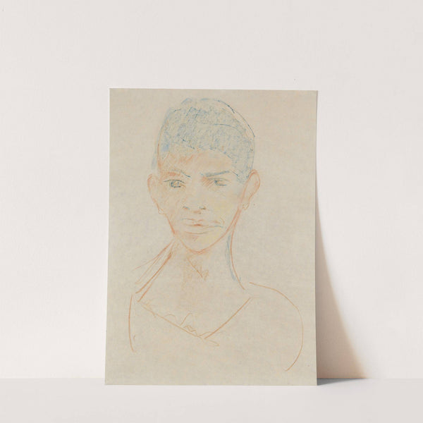 Kopf eines Negermädchens (1927) by Otto Mueller