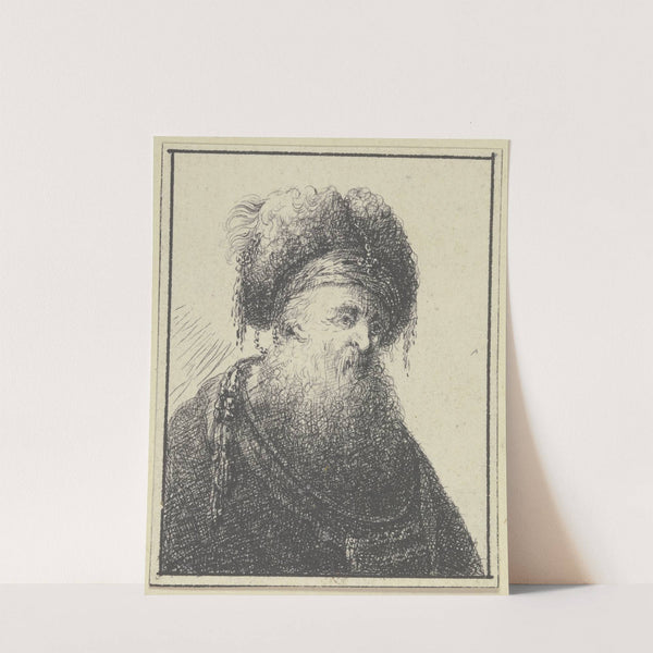 Kopf eines Orientalen nach rechts by Johann Georg Trautmann