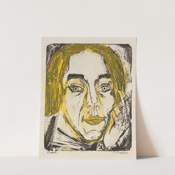 Kopf Mary Wigmann (1926) by Ernst Ludwig Kirchner