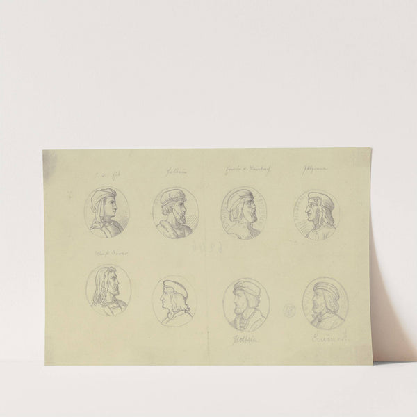 Köpfchen zur Einfassung der Veitschen Freskobilder im Städelschen Kunstinstitut by Eugen Eduard Schäffer