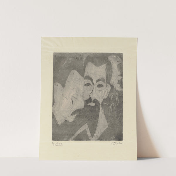 Köpfe zweier alter Bauern (1920) by Ernst Ludwig Kirchner