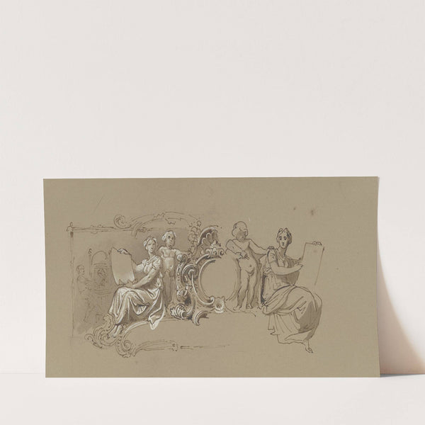 Kopfleiste mit figürlichem Schmuck. by Eugen Klimsch