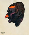 Kopfstudie, aus; ‘Profile’, 10 Blätter, Graz II