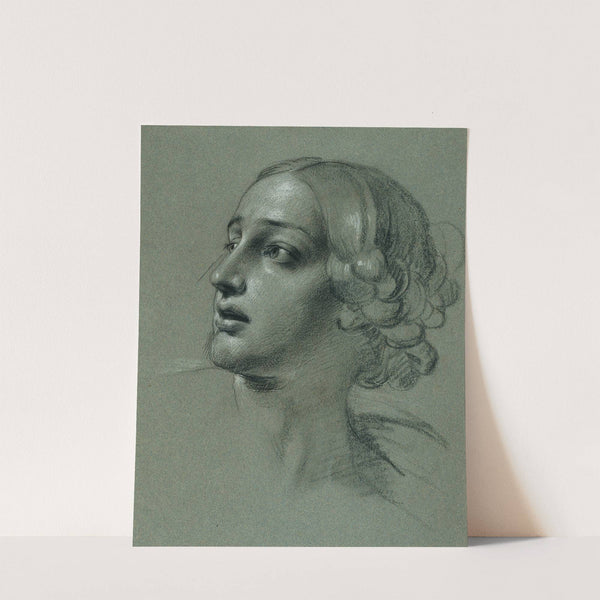 Kopfstudie zu 'Arindal und Daura' by Johann Peter Krafft