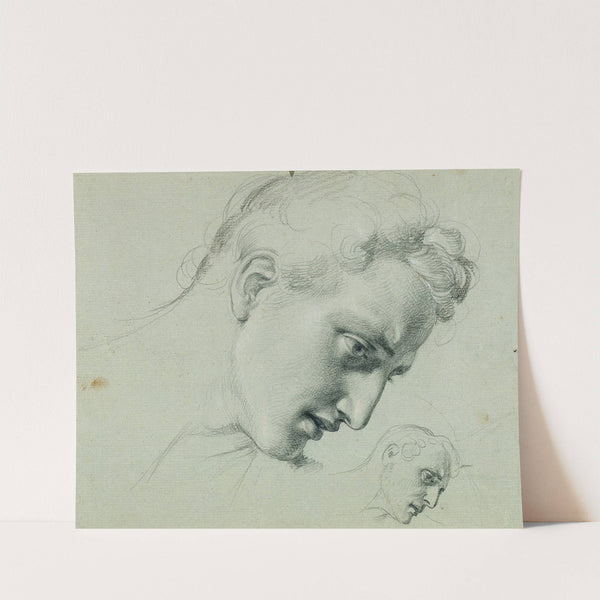 Kopfstudie zu 'Arindal und Daura' by Johann Peter Krafft