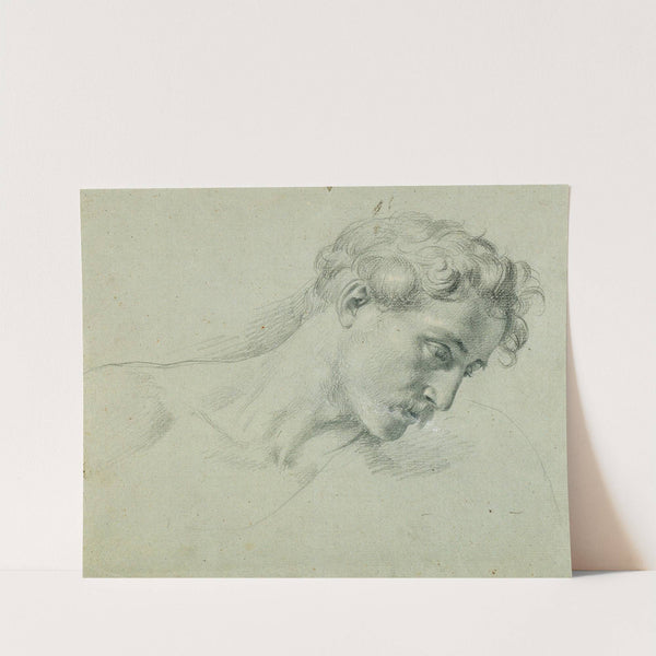 Kopfstudie zu 'Arindal und Daura' by Johann Peter Krafft