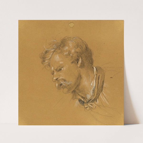 Kopfstudie zur ‘Szene aus dem Tiroler Freiheitskampf’ (1840) by Johann Peter Krafft