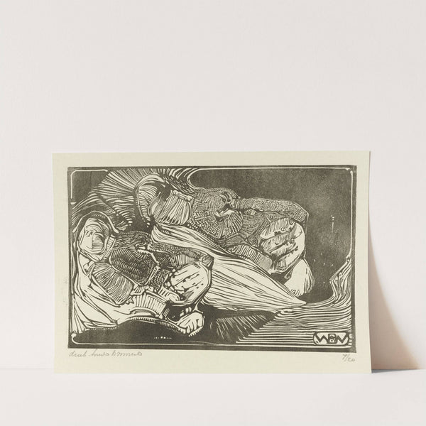 Koppen van een leeuw en een leeuwin (1918) by Bernard Willem Wierink