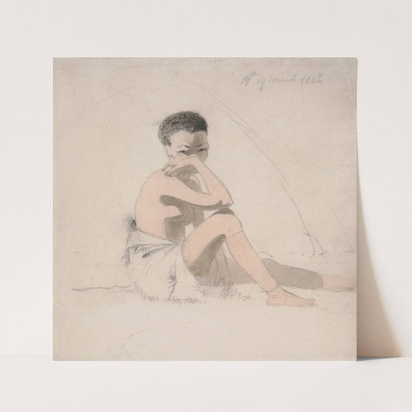 Korah Girl Seated (1802) by Samuel Daniell