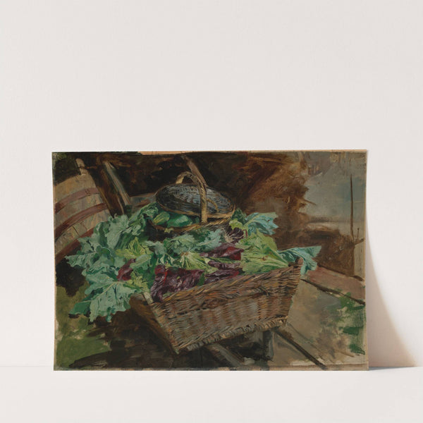 Korb mit Gemüse by Fritz Boehle