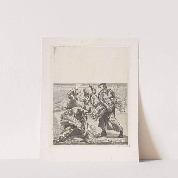 Korenoogst by Johannes Josephus Aarts