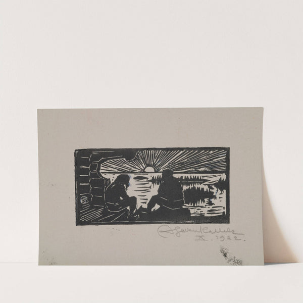 Koru-Kalevala, The Illustrated Kalevala, Poem L, sketch. (1922) by Akseli Gallen-Kallela