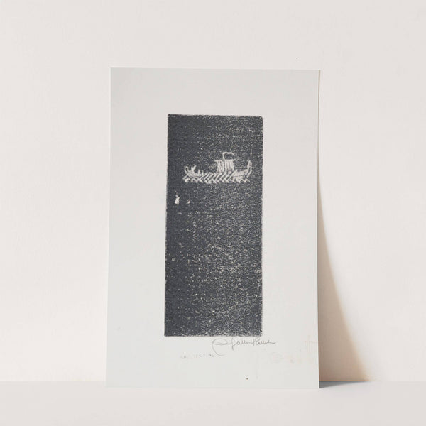 Koru-Kalevala, The Illustrated Kalevala, Poem L, vignette with Väinämöinen’s departure, sketch (1922) by Akseli Gallen-Kallela