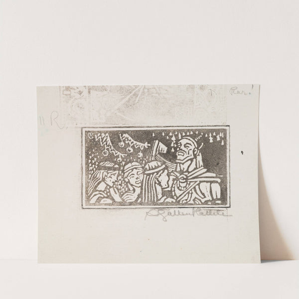 Koru-Kalevala, The Illustrated Kalevala, poem XI, sketch. (1922) by Akseli Gallen-Kallela