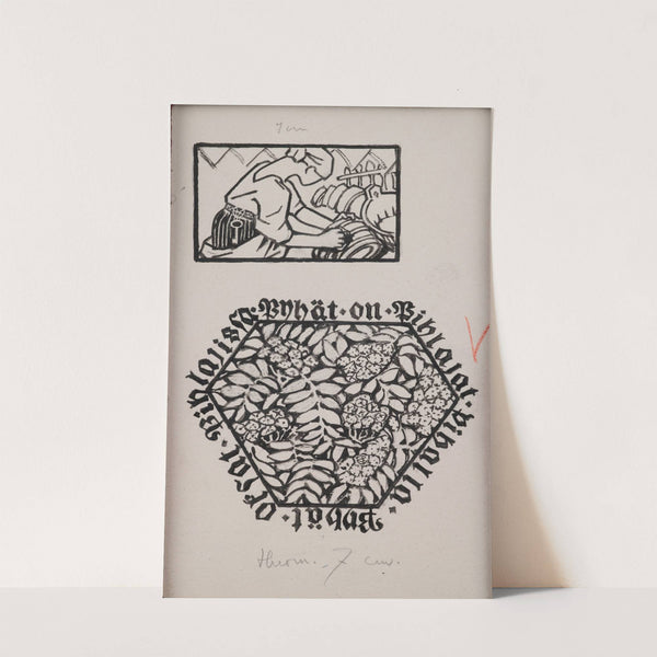 Koru-Kalevala, The Illustrated Kalevala; Poem XXIII opening vignette, end vignette. (1922) by Akseli Gallen-Kallela