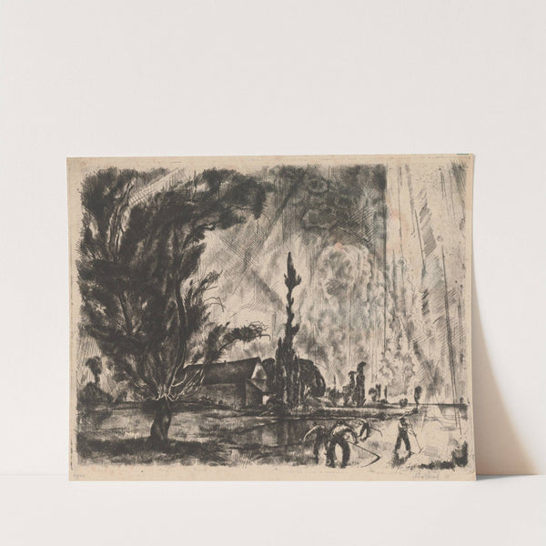 Kosci v krajine by Vilmos Aba-Novák