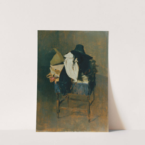 Kostüme auf einem Stuhl by Franz Rumpler