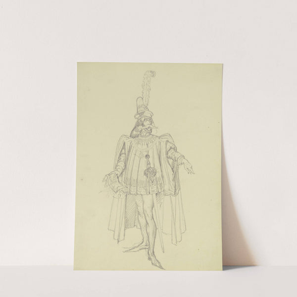 Kostümfigur, ein Pergament haltend by Ferdinand Fellner