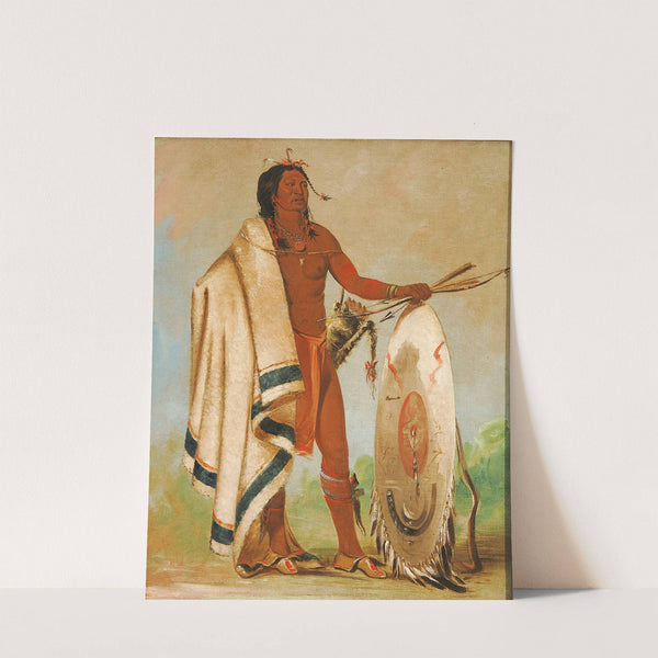 Kotz-A-Tó-Ah, Smoked Shield, a Distinguished Warrior by George Catlin