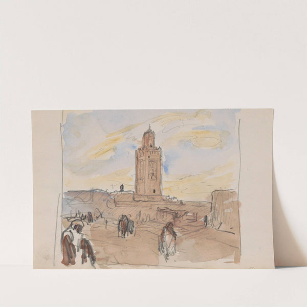 Koutoubia Moskee in Marrakech (1923) by Marius Bauer