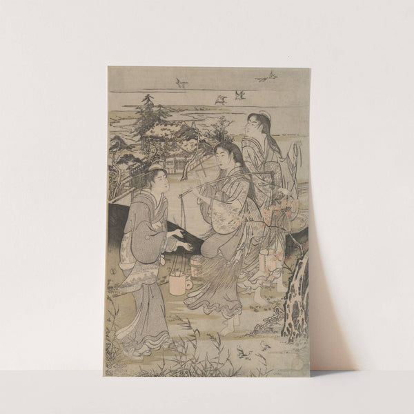 Koya in the province of Ki-I and Noda in the province of Mutsu ; Six Tama Rivers by Kubo Shunman