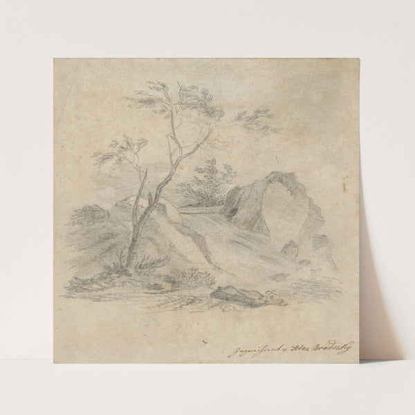 Krajina s horskou riavou by Alexander Brodszky