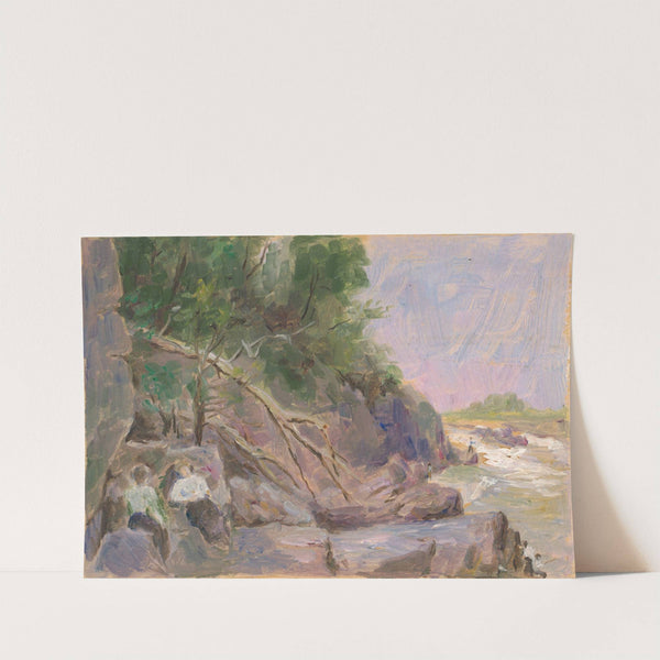 Krajina s postavami by Dezider Czölder