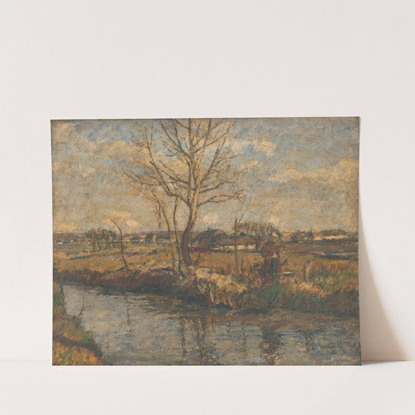 Krajina s potokom by Károly Kotász