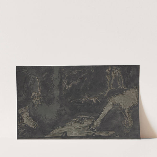 Krajina s továrňou (lino) (1940–1944) by Ján Novák