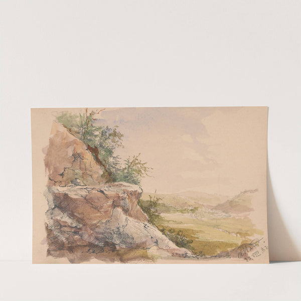 Krajobraz ze zboczem skalnym w Alland (1882) by Anna Bilińska-Bohdanowicz