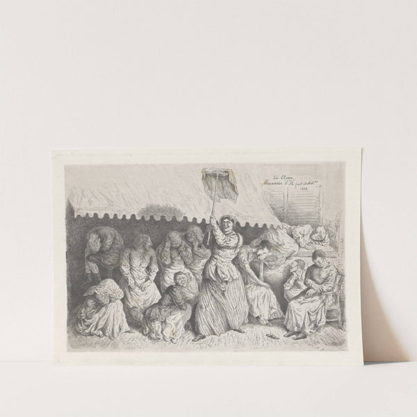 Krankzinnigen in een interieur De Elven (1856) by Alexander Ver Huell