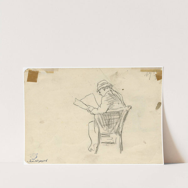 Krantenlezer by Nicolaas van der Waay